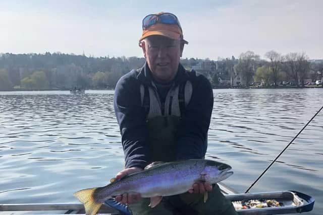 Craig Cowan with one of his bag at Linlithgow Loch.