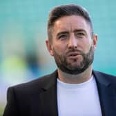 Lee Johnson will jet out to the Faroes this week to cast an eye over Hibs' potential European opponents. Picture: Craig Williamson / SNS Group