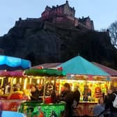 Edinburgh's Christmas market in Princes Street gardens, next to Ross Fountain (Picture: Annabelle Gauntlett)
