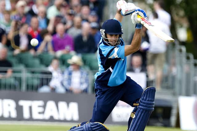 Coetzer on his way to a score of 51 in a one-day international against England at the grange in 2010