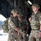 The 16 Air Assault Brigade arriving in Kabul as part of a 600-strong UK-force sent to assist with Operation PITTING to rescue British nationals in Afghanistan amidst the worsening security situation there.