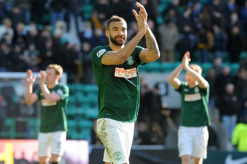 Following Hibs relegation to the Championship in 2014, Hibs took on a challenging fight to get back to the Premiership against Rangers and Hearts, finishing second as their city rivals stormed to the title. The all green with no white sleeves was sold at the time as a tribute to the Famous Five in the 1950s, despite that team wearing the now traditional green top with white sleeves. However, Smith, Johnstone, Reilly, Turnbull, Ormond were all born just before the time Hibs switched in 1938 from their original plain dark green jerseys to the now familiar tops with white sleeves, a design modeled on Arsenal's white sleeved tops.