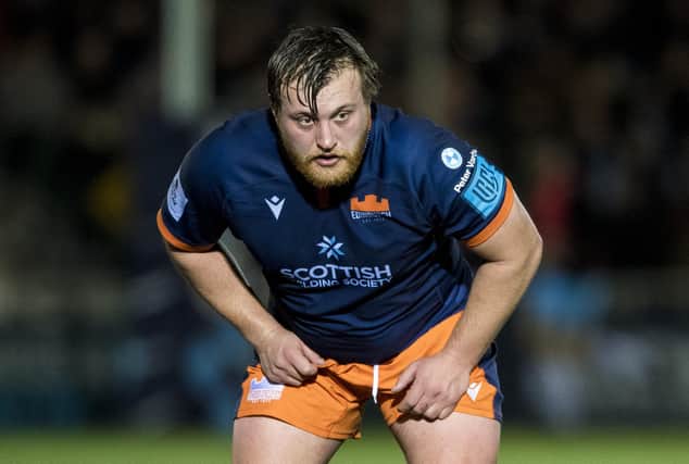 Prop Angus Williams has become a valuable member of the Edinburgh squad.  (Photo by Ross Parker / SNS Group)
