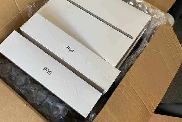 Five iPads have already been purchased.