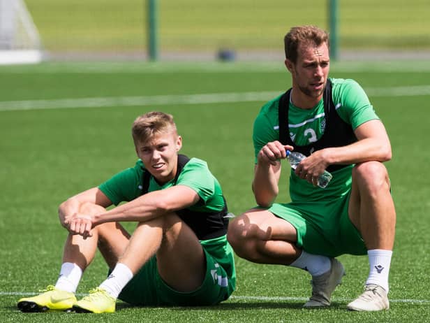 Former Hibs team-mates Fraser Murray and Steven Whittaker have made a positive impact at Dunfermline this season. Photo by Paul Devlin/SNS Group