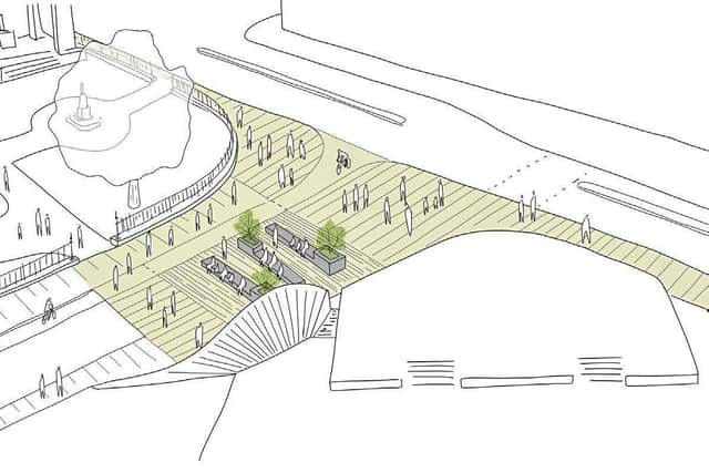 Sketches outling the bold new vision for Princes Street and Waverley Valley