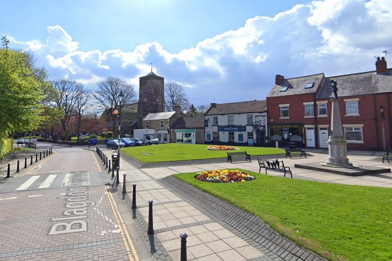 There were 31 positive cases in Cramlington Village where the rate is 693.5.
