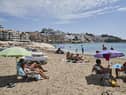 Figueretas beach on Ibiza - UK citizens normally make up the largest share of foreign tourists in Spain    Picture: Andres Iglesias/Getty Images)