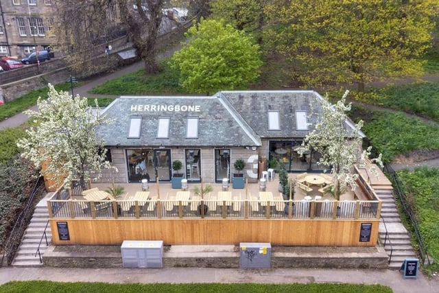 An aerial view of the new Herringbone bar and restaurant, situated at 3 Royal Terrace Gardens, on the corner of London Road and Easter Road.