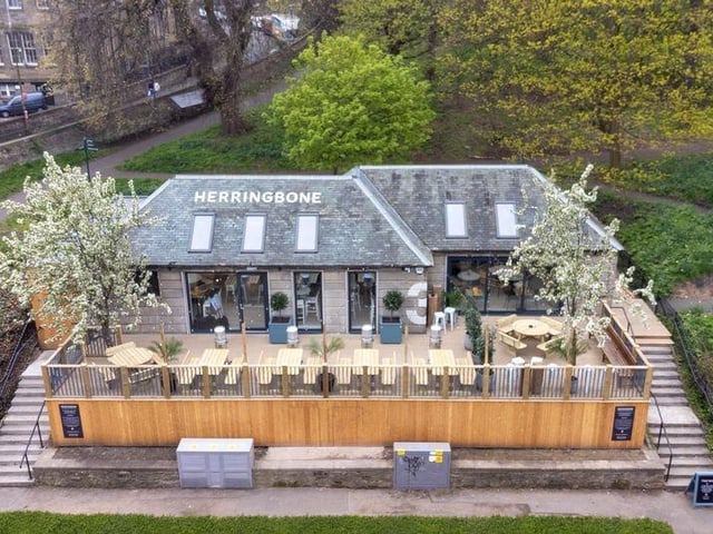 An aerial view of the new Herringbone bar and restaurant, situated at 3 Royal Terrace Gardens, on the corner of London Road and Easter Road.