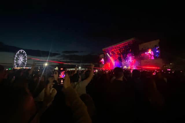 The Killers performed their first Edinburgh show at the Royal Highland Centre