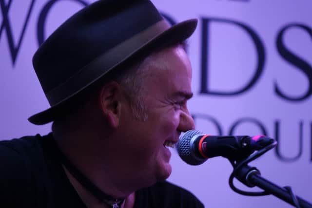 Cash Back In Fife, Woodside Hotel, Aberdour  - Dean Owens on stage (Pic: Cath Ruane)