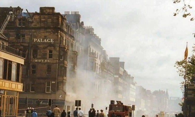 The Palace Hotel fire started on the evening of June 9 1991 after youths managed to break in to the building which was lying empty at the time. Picture: Janet Dalgleish