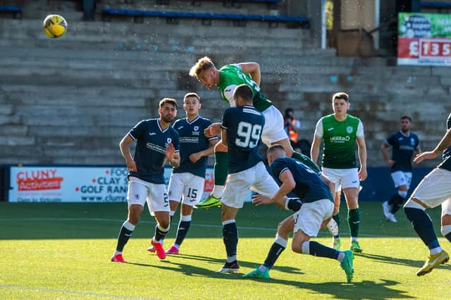 Hibs defeated Raith Rovers on Friday night in a testimonial match that served as a warm-up for the beginning of their European adventure this Thursday. Picture: SNS