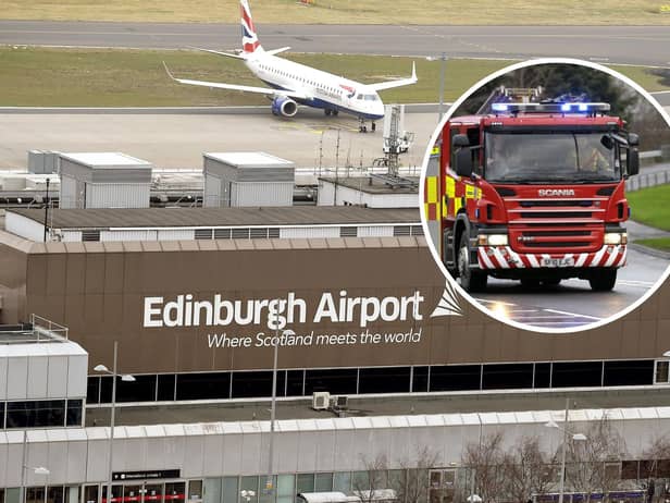 Fire crews were called to Edinburgh Airport on Tuesday evening, after a fire broke out in a restaurant inside the terminal.