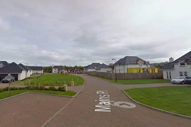 The car was found on fire in Mains Place, Whitburn, around 2.30am on Sunday, May 28.  Picture: Google Streetview.