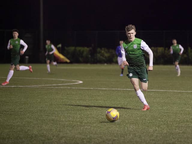 Josh O'Connor's double had Hibs ahead at the break but Rangers fought back in the second half. Picture: Maurice Dougan