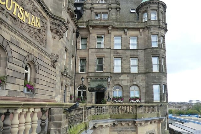 The Scotsman Hotel opened in 2001 in the Edwardian (1905) building which had been home for The Scotsman newspaper for nearly a century. The stunning Baroque building on the North bridge is a luxury hotel steeped in history with unrivalled views of The Mound, Calton Hill and The Princes Street Gardens. It has many original features as well as its own cinema. Photo: Lobster1 from Panoramio