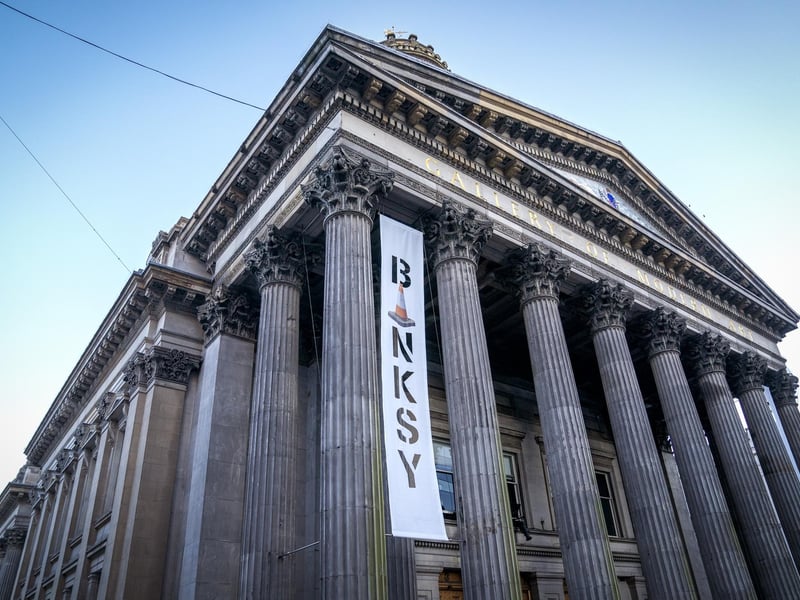 The Cut & Run show, taking place at the city’s Gallery of Modern Art (GoMA), has been officially authorised by the elusive street artist.