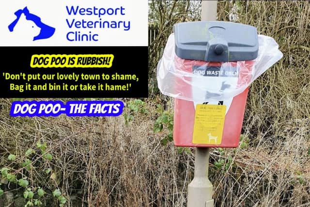 Westport Vets in Linlithgow has launched a campaign to educate the public about the importance of picking up dog poo.