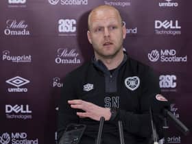 Hearts interim boss Steven Naismith speaks to the media ahead of his first game against Hibs at Easter Road. Picture: SNS
