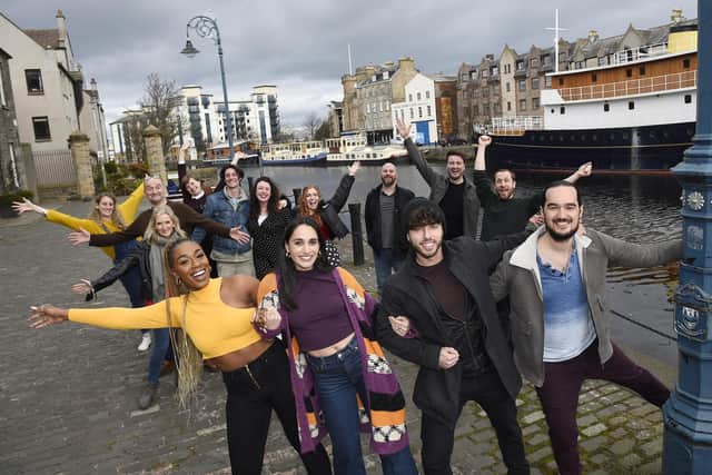 The cast of a recent production of the hit musical Sunshine On Leith, which started life at Dundee Rep. Picture: Greg Macvean