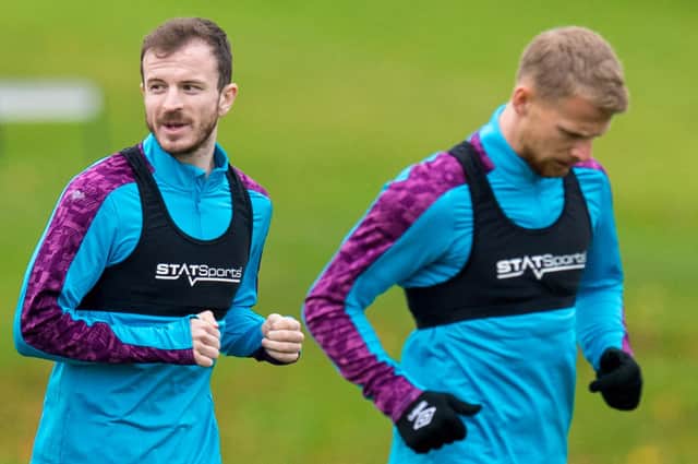 Hearts duo Andy Halliday and Stephen Kingsley missed last weekend's draw at Dunfermline.