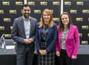 SNP leadership candidates Humza Yousaf, Kate Forbes, right, and Ash Regan (Picture: Jane Barlow/pool/Getty Images)