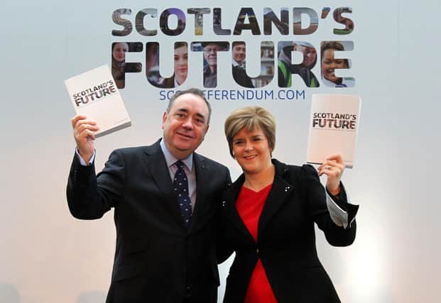 Happier times - Alex Salmond and Nicola Sturgeon launch the Scottish Government's White Paper ahead of the 2014 independence referendum (Picture: Andrew Milligan/PA)
