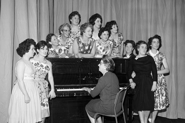 Performers at the Barnton Townswomen Guild Concert in November 1963.