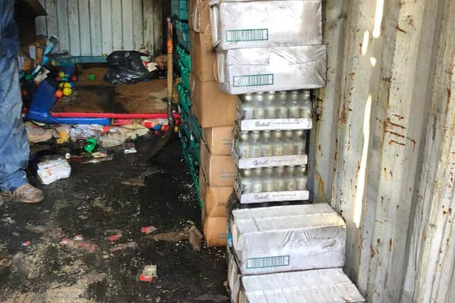 A lot of the goods inside the community centre's shipping container melted in the fire or were destroyed by water damage picture: supplied