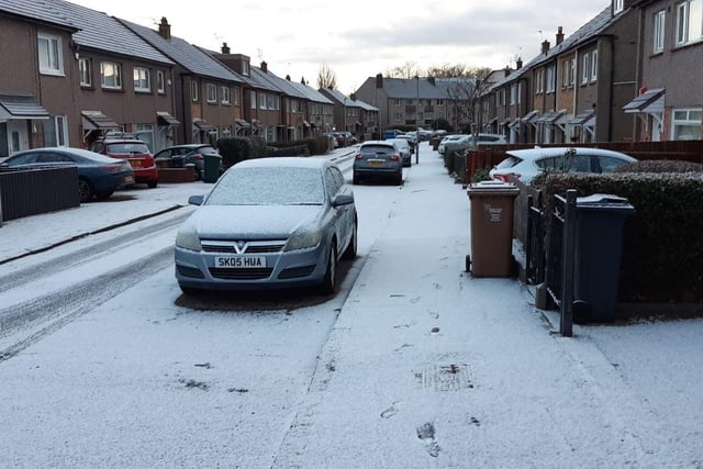 This Redhall street was covered in snow this morning, with many locals across the city having to clear their cars this morning.