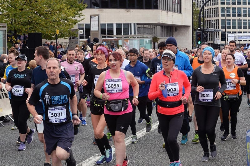 Runners pound the streets at the Sheffield 10K in aid of the Jane Tomlinson Foundation