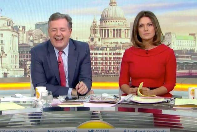 Good Morning Britain hosts Piers Morgan and Susanna Reid.