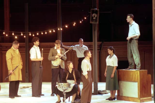 A scene from Grey Granite, the third part of A Scots Quair, at the Assembly Hall during the 1993 Edinburgh festival.    Picture: Denis Straughan