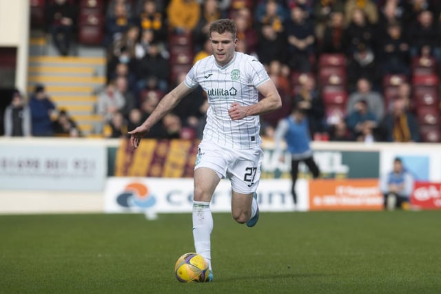 A good season from the ex-Motherwell midfielder who made the right wing-back spot his own. His rampaging runs and deliveries into the penalty box were about the only consistent threat Hibs had throughout the season.