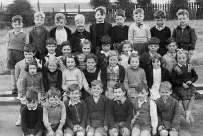 School pupils pictured in 1958.