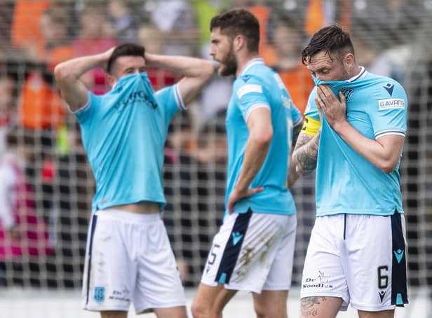 Dundee have been officially relegated from the Scottish top flight after St Johnstone defeated Aberdeen. Picture: SNS
