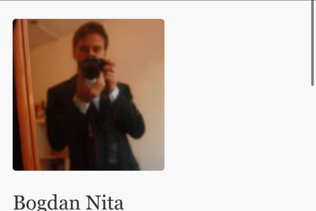 Mr Nita, who has been studying at Edinburgh University since 2018, has recently been removed from the university's website.