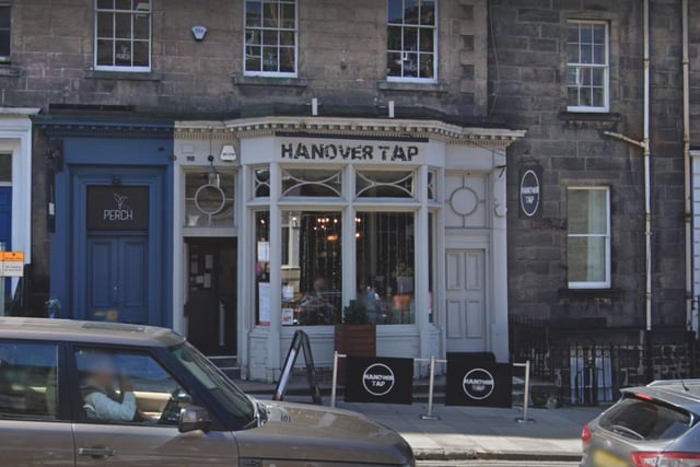 Hanover Tap in Hanover Street, New Town, is a great pub serving craft beer & ales, plus pub classics like burgers and pizza. They show all the major live sport events, from rugby to football.