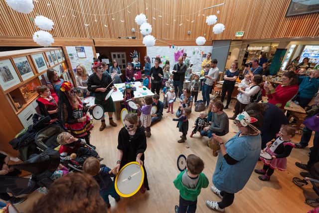 A family ceilidh to celebrate Samhuinn at the Scottish Storytelling Centre. Picture: Roberto Ricciuti
