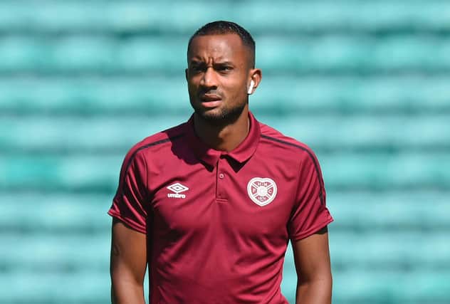 Hearts midfielder Loic Damour has yet to play under Robbie Neilson due to injury.