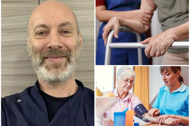 Worried about a lack of protective equipment and paid less than a professional dog walker or shelf stacker, welcome to the frontline of care work, says Michael Sherin