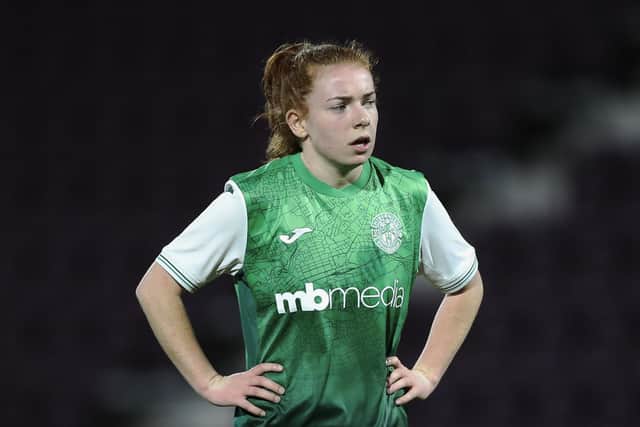 Colette Cavanagh's performance for Hibs Women have earned her a spot in the inaugural PFA Scotland Women's Team of the Year. Picture: Craig Doyle / Hibernian Women