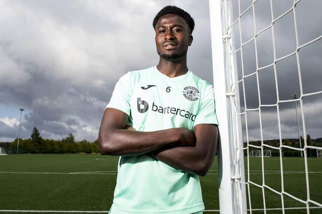 Hibs midfielder Nohan Kenneh is looking to gain some international recognition for his performances at Easter Road. Picture: SNS