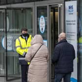 The Edinburgh International Conference Centre opened as a vaccination centre for over-70s on Monday.