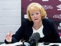 EDINBURGH, SCOTLAND - DECEMBER 17: Hearts Owner Ann Budge during Hearts AGM , at the Tynecastle Park, on December 17, in Edinburgh, Scotland. (Photo by Ross Parker / SNS Group) 