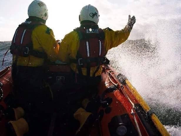 North Berwick Lifeboat rescued two kayakers whose boats capsized