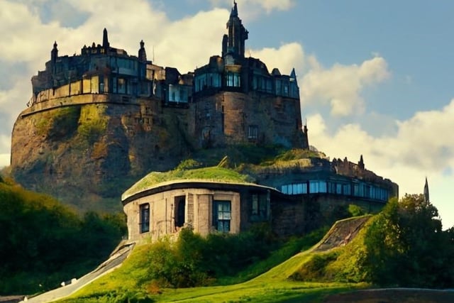 Edinburgh Castle in Zaha Hadid’s distinct style using AI shows it could have looked more like this…
