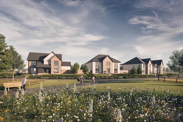 An artist's impression of the new homes at Cammo Meadows, on the outskirts of Edinburgh